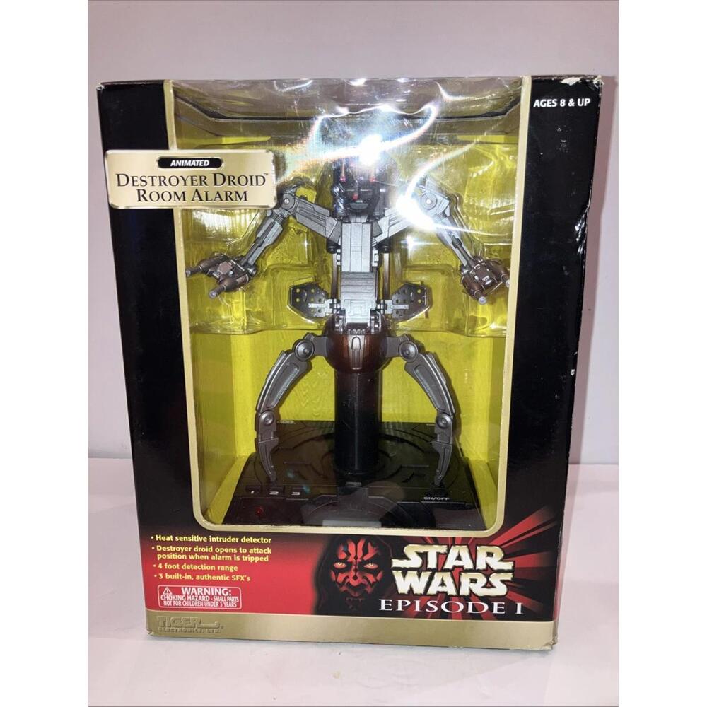 Star Wars Episode 1 DROIDEKA DESTROYER DROID ROOM ALARM Tiger Electronics NEW